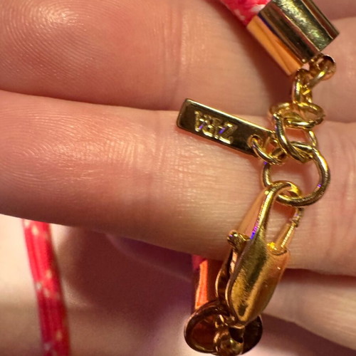 Long necklace Zara pink and gold like new