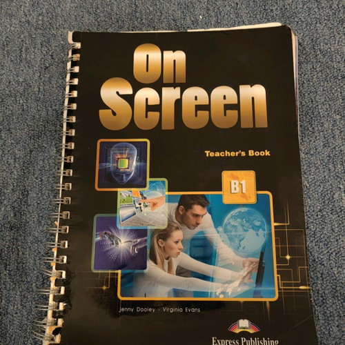 On screen B1 Teacher's book used
