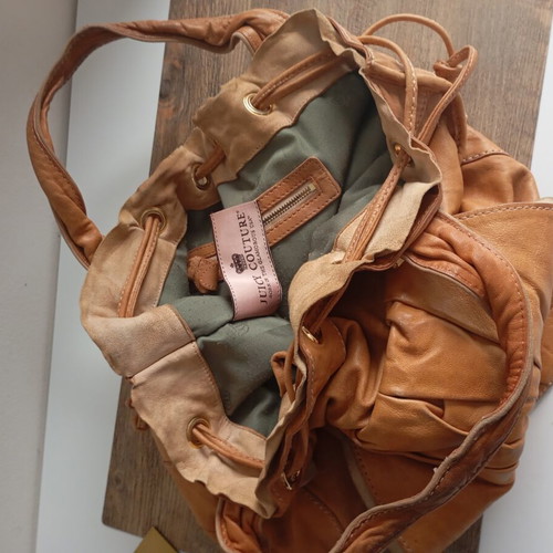 Juicy Couture leather handbag used, orange
