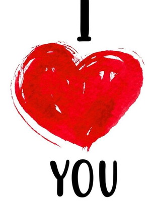 Wooden decorative sign I love you like new, 13×18