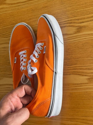 Vans orange sneakers size 45 like new