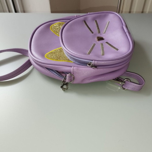 Purple backpack with two compartments like new
