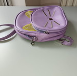 Purple backpack with two compartments like new