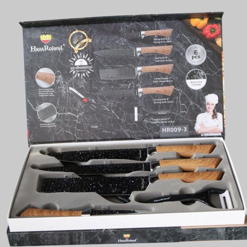 Hause Roland HR009-3 knife set new, 6 pieces, stainless steel