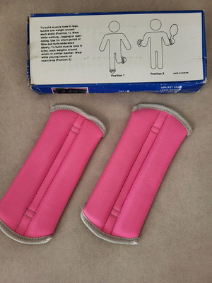 Ankle weights used 500gr each