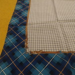 Scarf used classic and elegant with subtle pattern