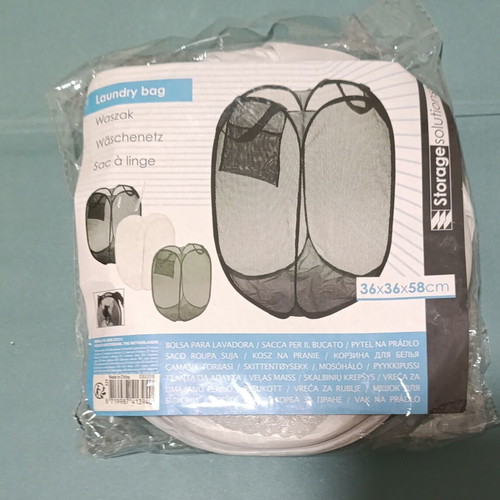 Foldable Laundry Basket 36x36x58cm new, white