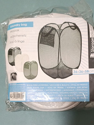 Foldable Laundry Basket 36x36x58cm new, white