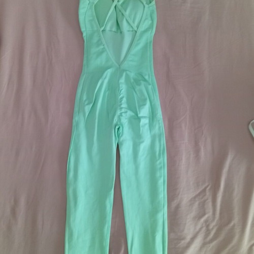 Full-length sports jumpsuit new, mint color, size S-M