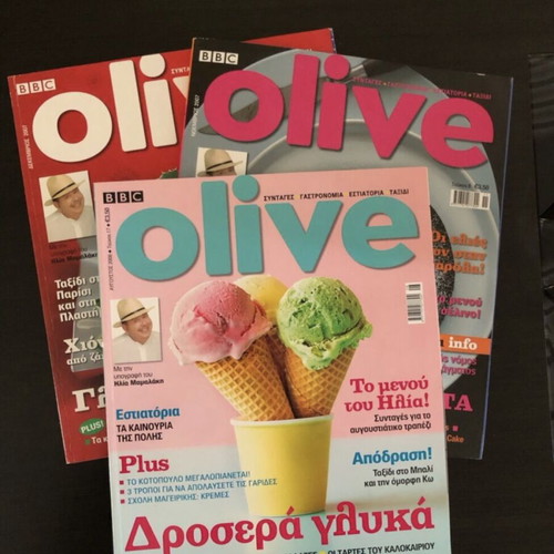 BBC Olive magazines used, pack of 3 issues