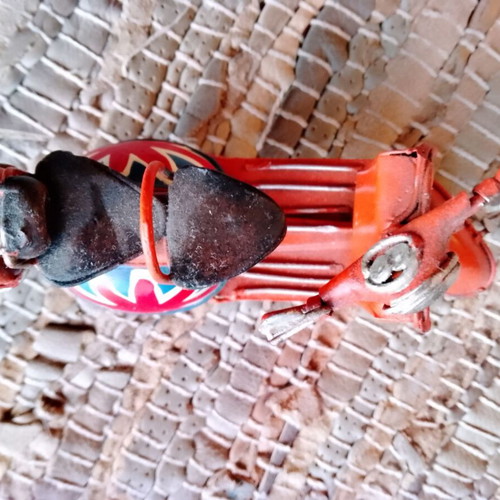 Decorative metal Vespa used