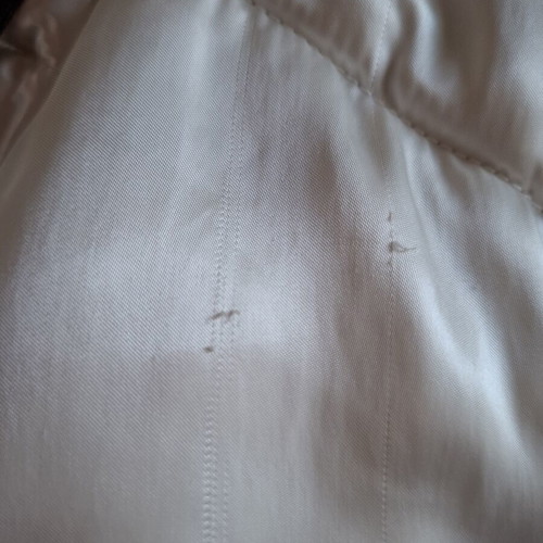 Naf Naf white winter jacket used, size M, short with hood