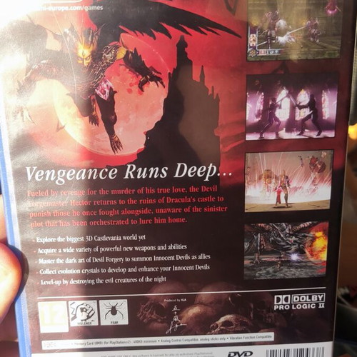 Castlevania Curse of Darkness PS2 game like new, English manual