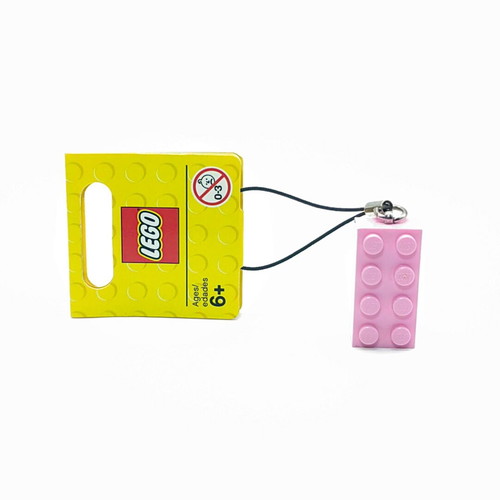 LEGO Strap Pink 2x4 Brick Keychain