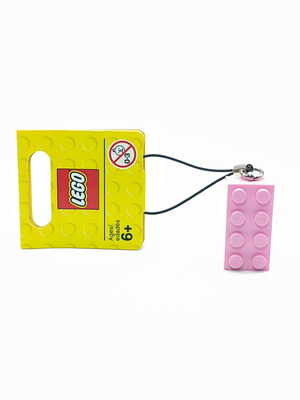 LEGO Strap Pink 2x4 Brick Keychain