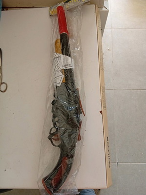 Toy double-barrel shotgun new with plastic pellets