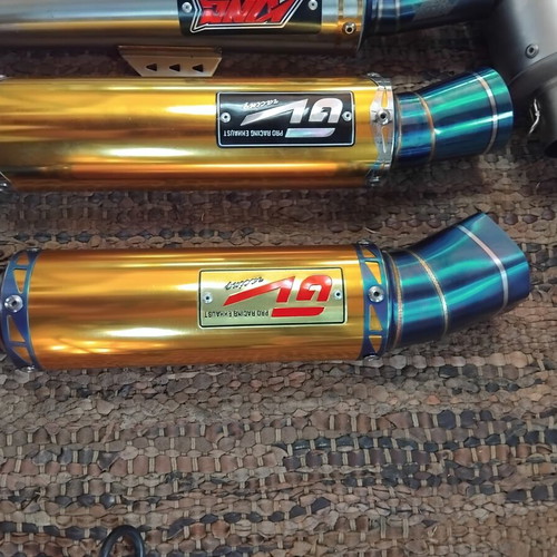 51mm motorcycle exhausts, various models with mountings