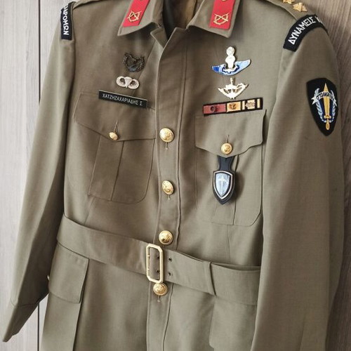 Summer Service Tunic 8G Africana Colonel Greek Army Special Forces like new