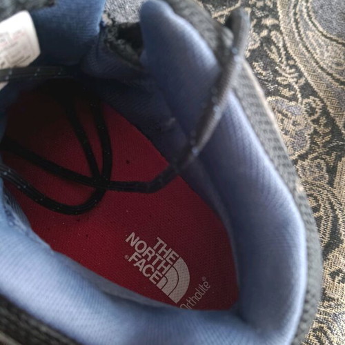 The North Face women's hiking shoes size 37.5 like new, waterproof black and gray