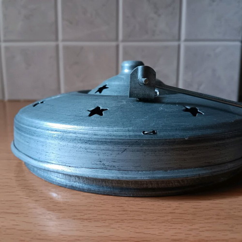Lantern made of cotton fabric and metal new with star patterns