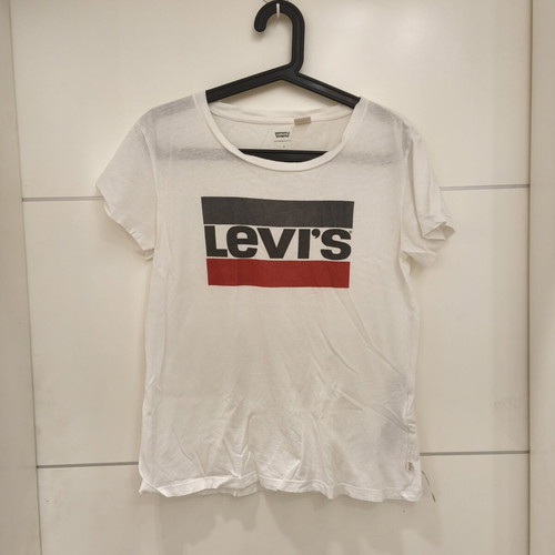 Levi's The Perfect Tee white sportswear t-shirt size S