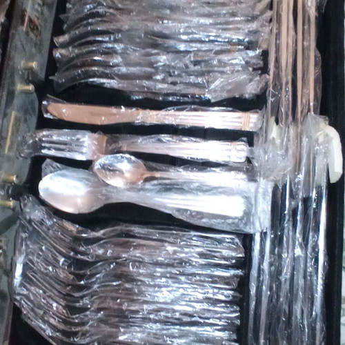 Solingen cutlery set new, stainless steel with gold-plated details, 72 pieces