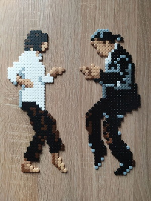 Set of 2 handmade Pulp Fiction decorations