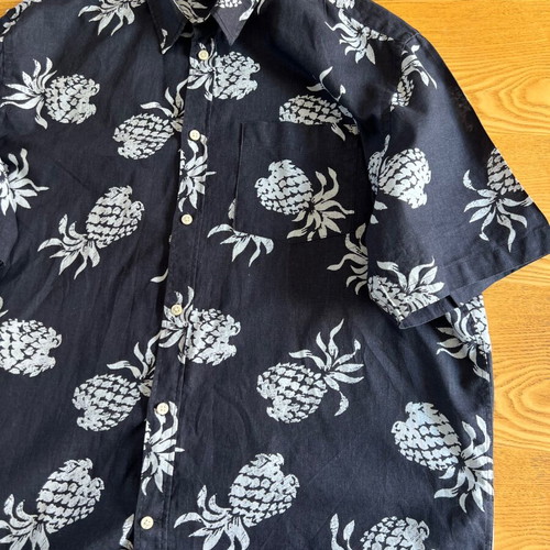 H&M men's linen shirt with pineapple print XXL