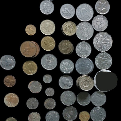 Coins used, pack all together