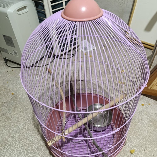 Metal Birdcage in Purple Like New