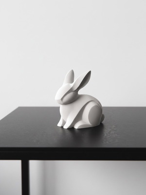 Διακοσμητικό λαγουδάκι 3D printed minimal design καινούργιο