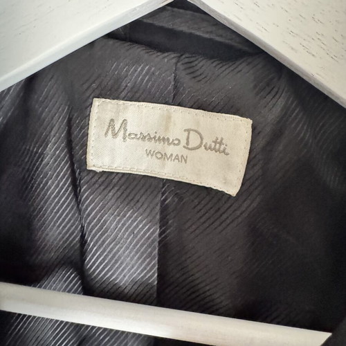 Massimo Dutti women's short trench coat size S like new, black