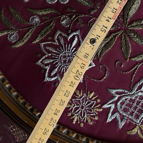 Embroidered frames used, set of 2, silk
