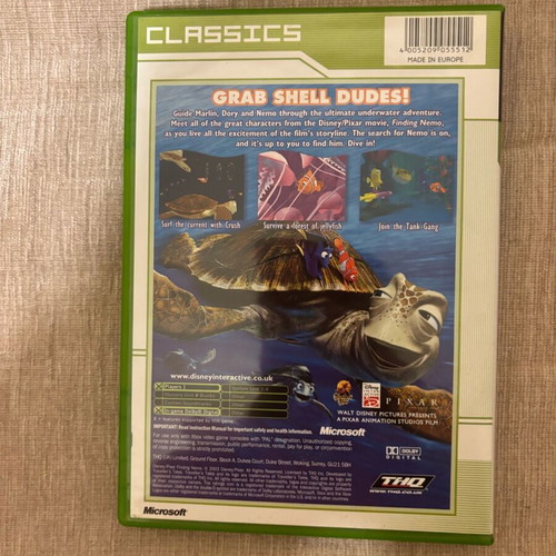 Finding Nemo Xbox Original English used complete