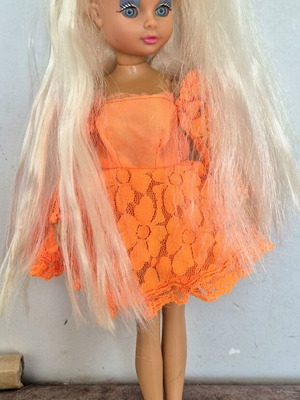 Bibi Bo El Greco doll with own dress, used