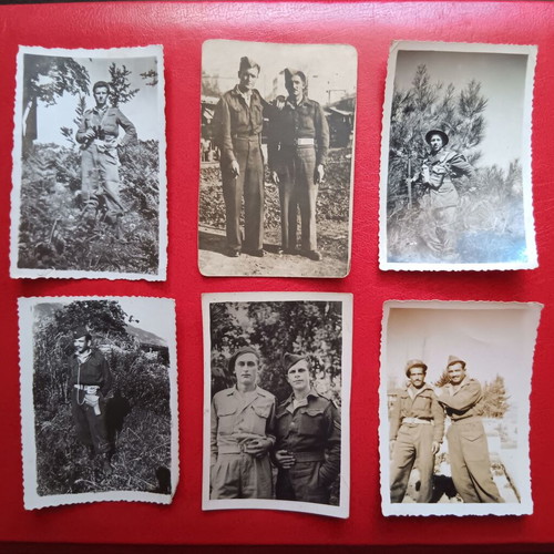 Lot of 6 collectible military photos used