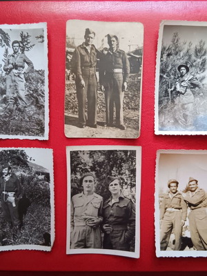 Lot of 6 collectible military photos used