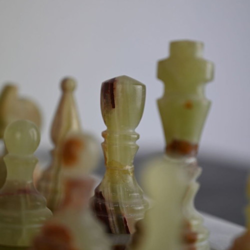 Marble chess with case, unused
