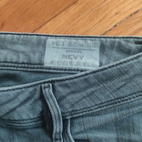 Diesel women's cotton jeans size 28 like new, gray blue