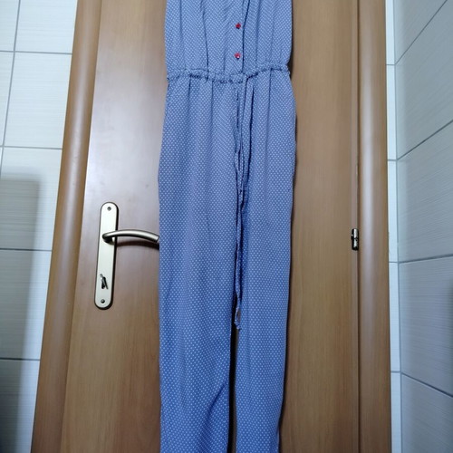 Karavan jumpsuit like new, colorful, heart-shaped buttons, size M