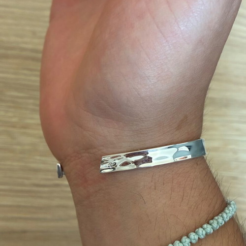 VACIER Exclusive Unisize Cuff bracelet, 925 sterling silver