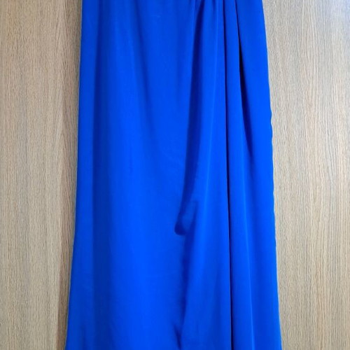 Evening dress no L like new, blue, with slit and hidden zipper