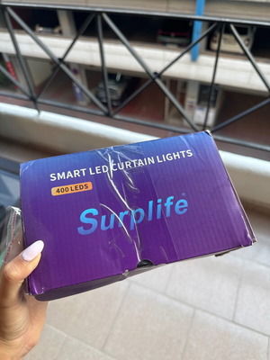 Surplife smart LED curtain with 400 LEDs and app control