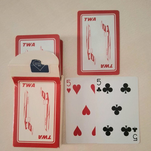 Vintage TWA Airlines playing cards like new