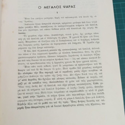 Ο Μεγάλος Ψαράς ιστορικό μυθιστόρημα σαν καινούργιο