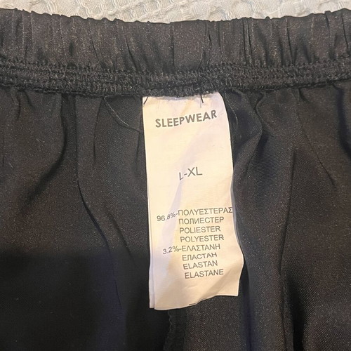 Satin Pajama Set new, black, sizes L-XL