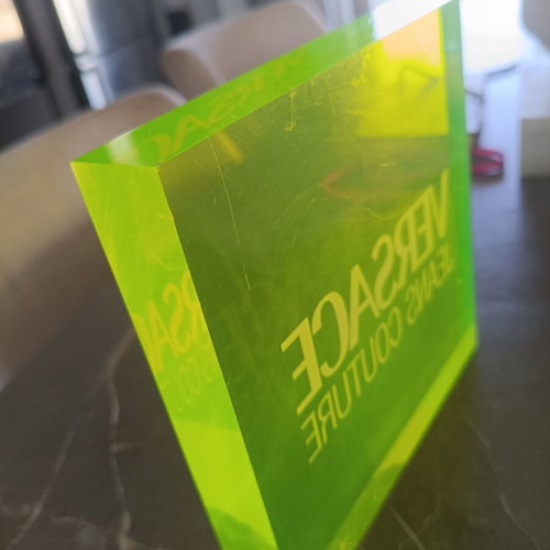 Versace Jeans Couture Neon Plexiglass Sign vintage, μεταχειρισμένο
