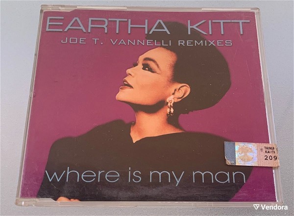  Eartha Kitt - Where is ma man Joe T. Vannelli remixes 5-trk cd single