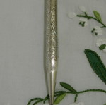 Sterling silver mechanical pencil used, handcrafted England 20th century