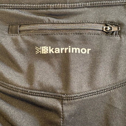 Karrimor leggings women’s size L like new, black with neon yellow